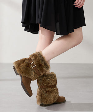 フェイクファーカバーブーツ/56407