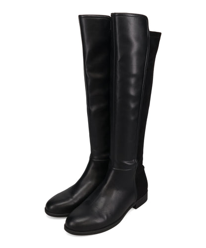 コンビ素材ストレートロングブーツ/57501