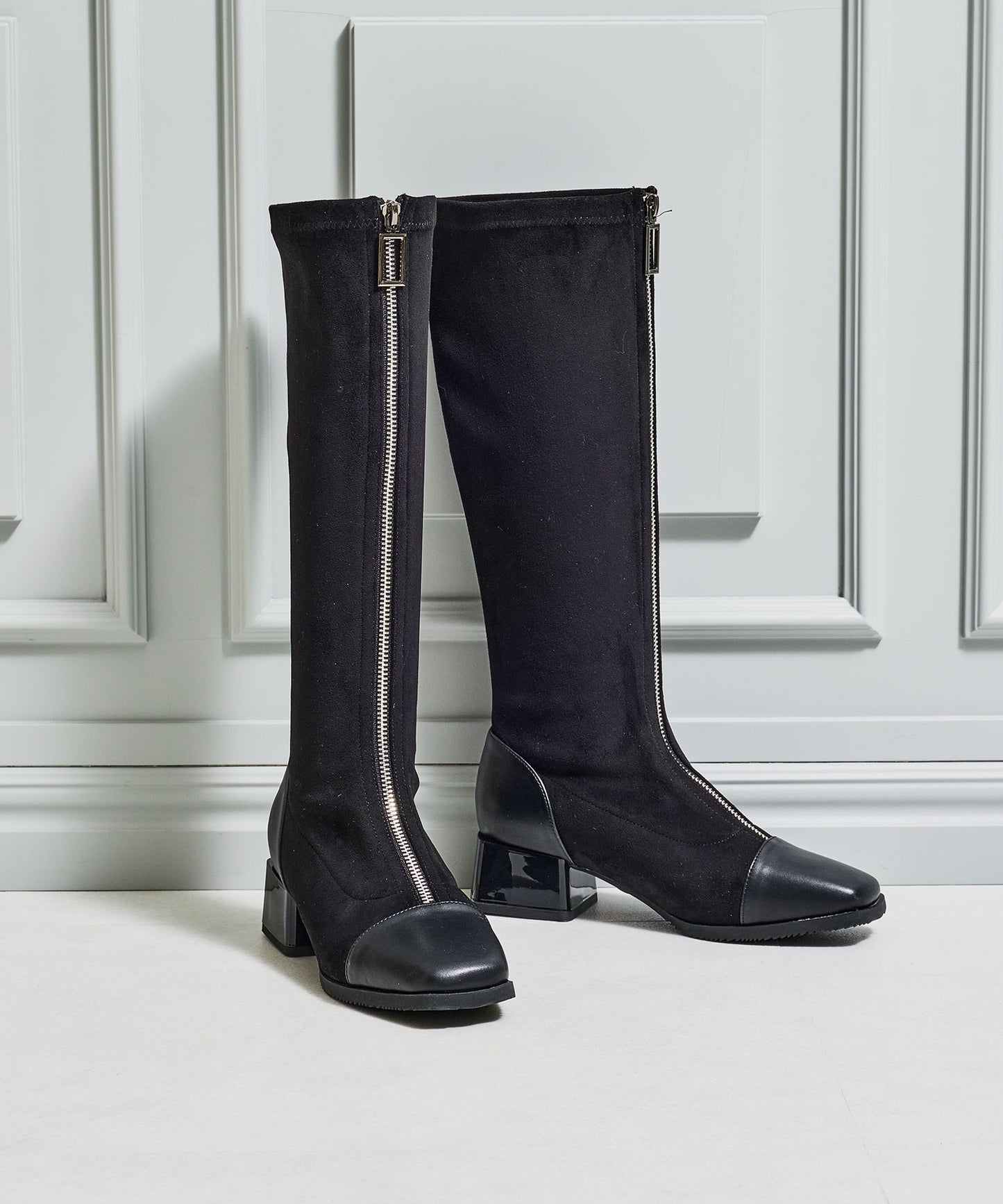 フロントジップロングブーツ/57504