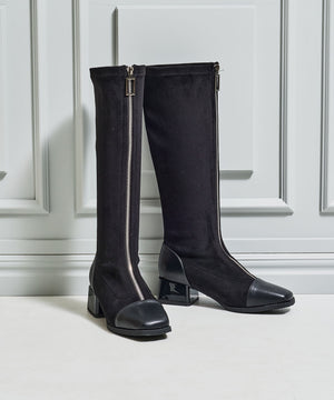 フロントジップロングブーツ/57504