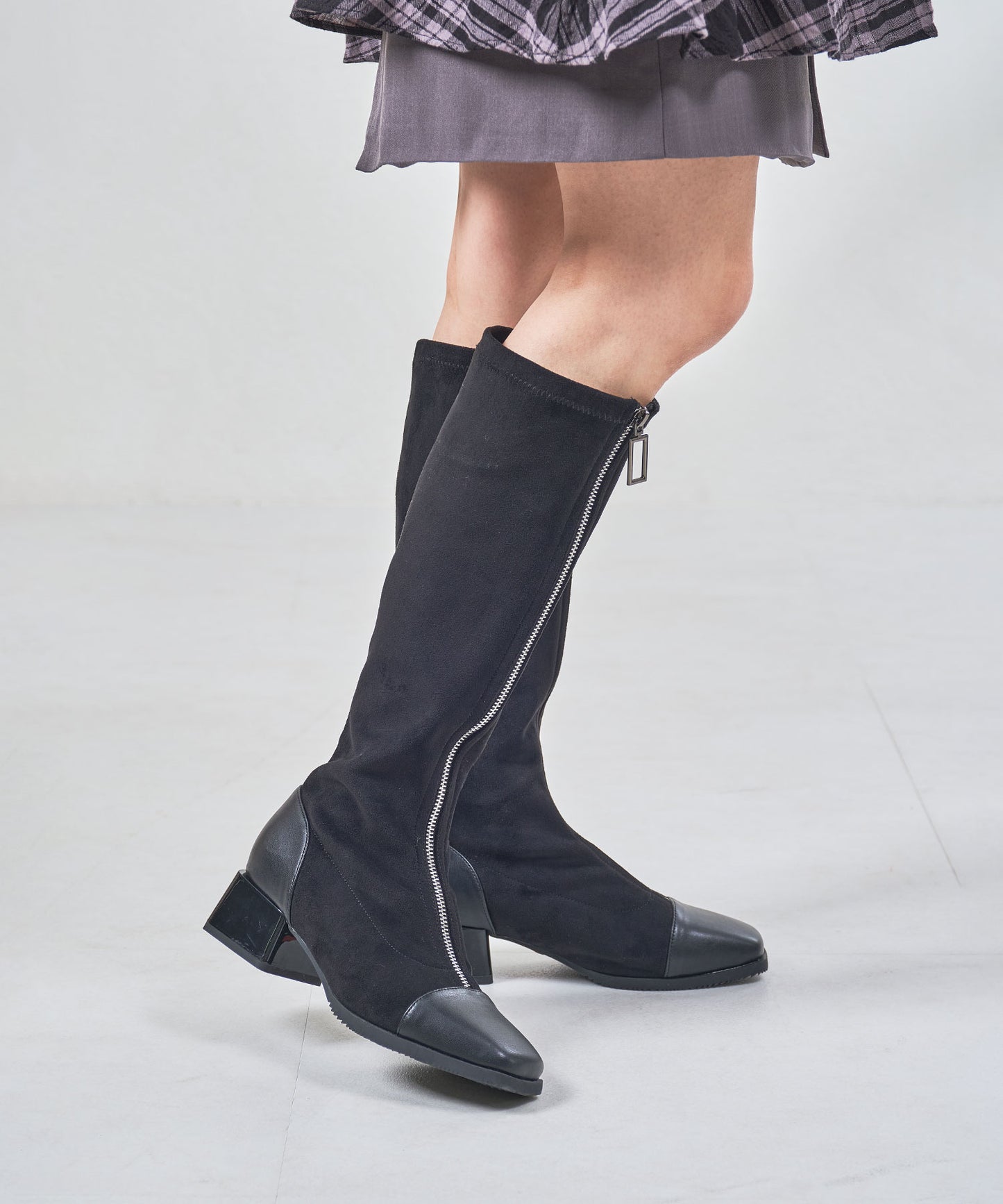 フロントジップロングブーツ/57504