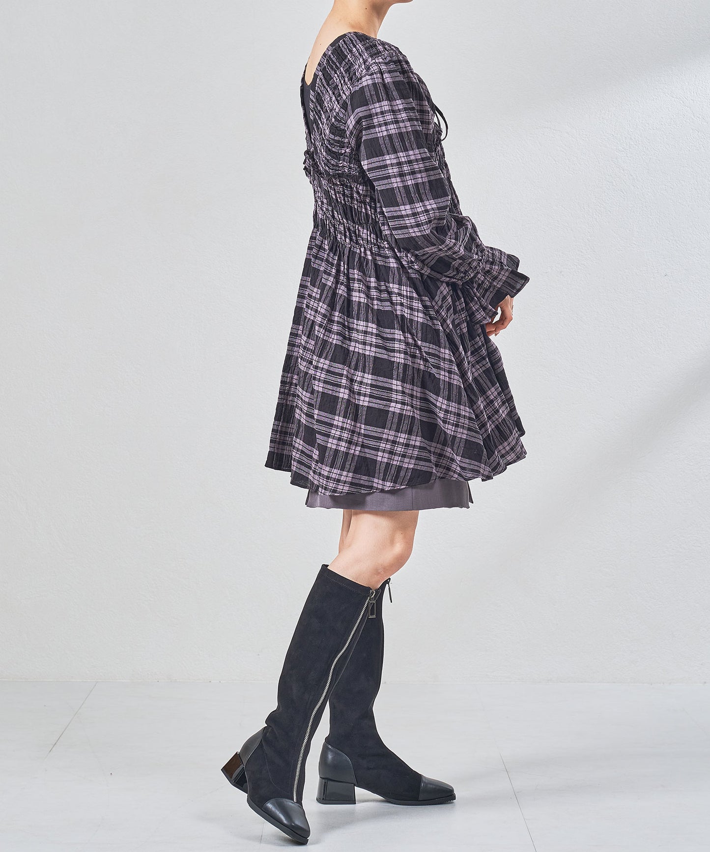 フロントジップロングブーツ/57504