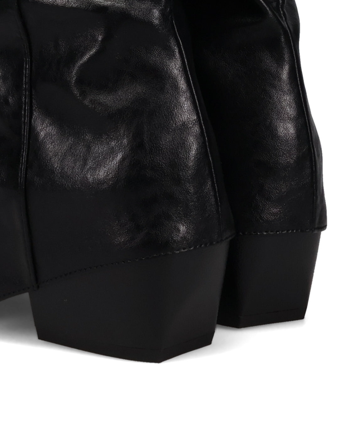 サイドバックルウエスタン風ロングブーツ/57507