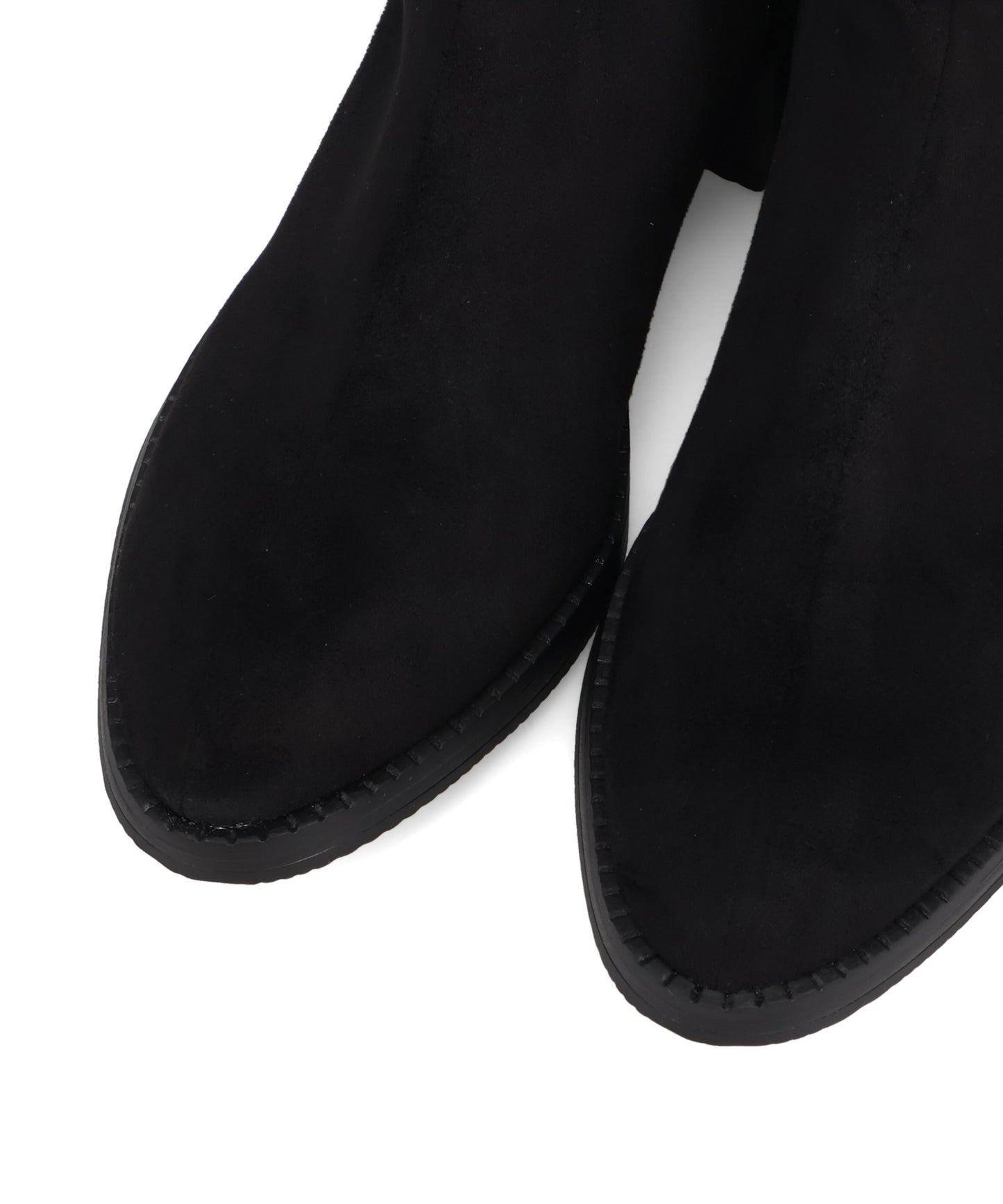 スエードルーズフィットロングブーツ/57508