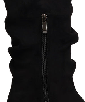 スエードルーズフィットロングブーツ/57508