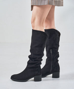 スエードルーズフィットロングブーツ/57508