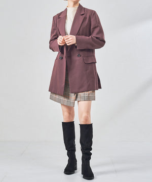 スエードルーズフィットロングブーツ/57508