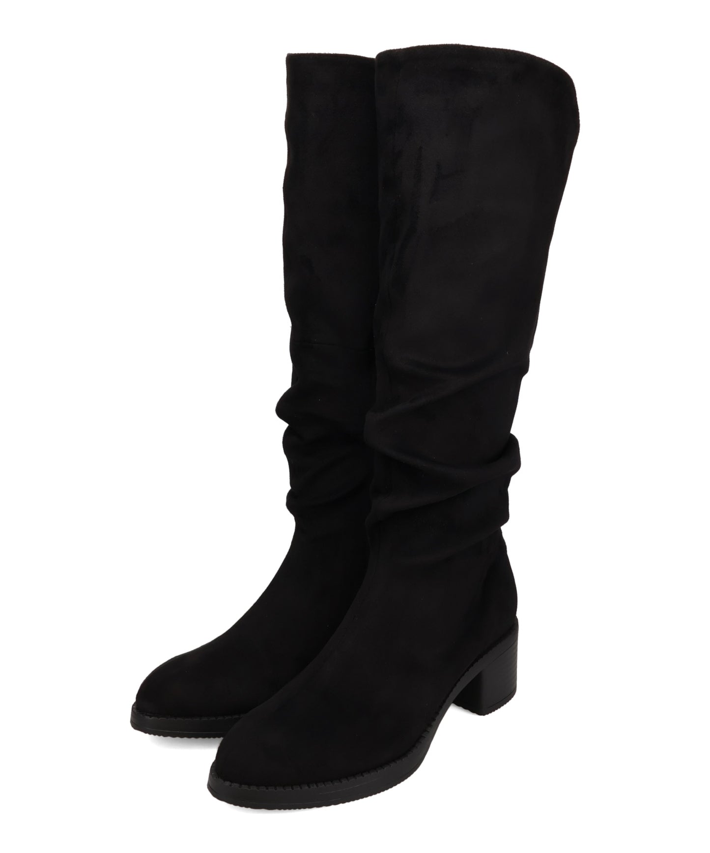 スエードルーズフィットロングブーツ/57508