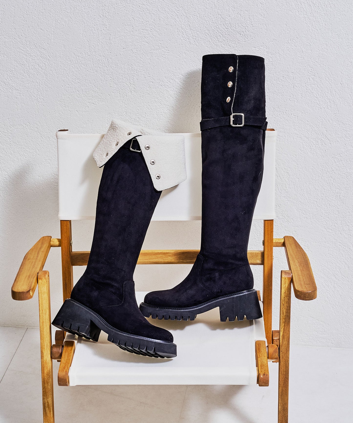 ボア折り返しニーハイブーツ/57509