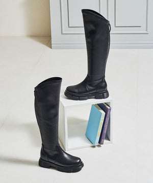 スラントカットストレッチニーハイブーツ/57510