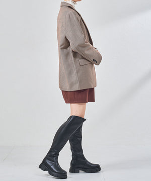 スラントカットストレッチニーハイブーツ/57510