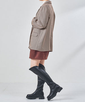 スラントカットストレッチニーハイブーツ/57510