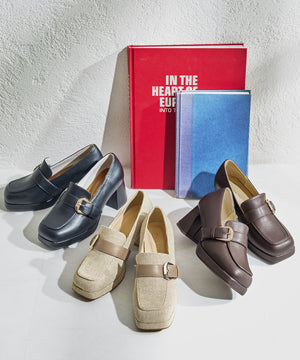 プラットフォームベルトローファー/61103