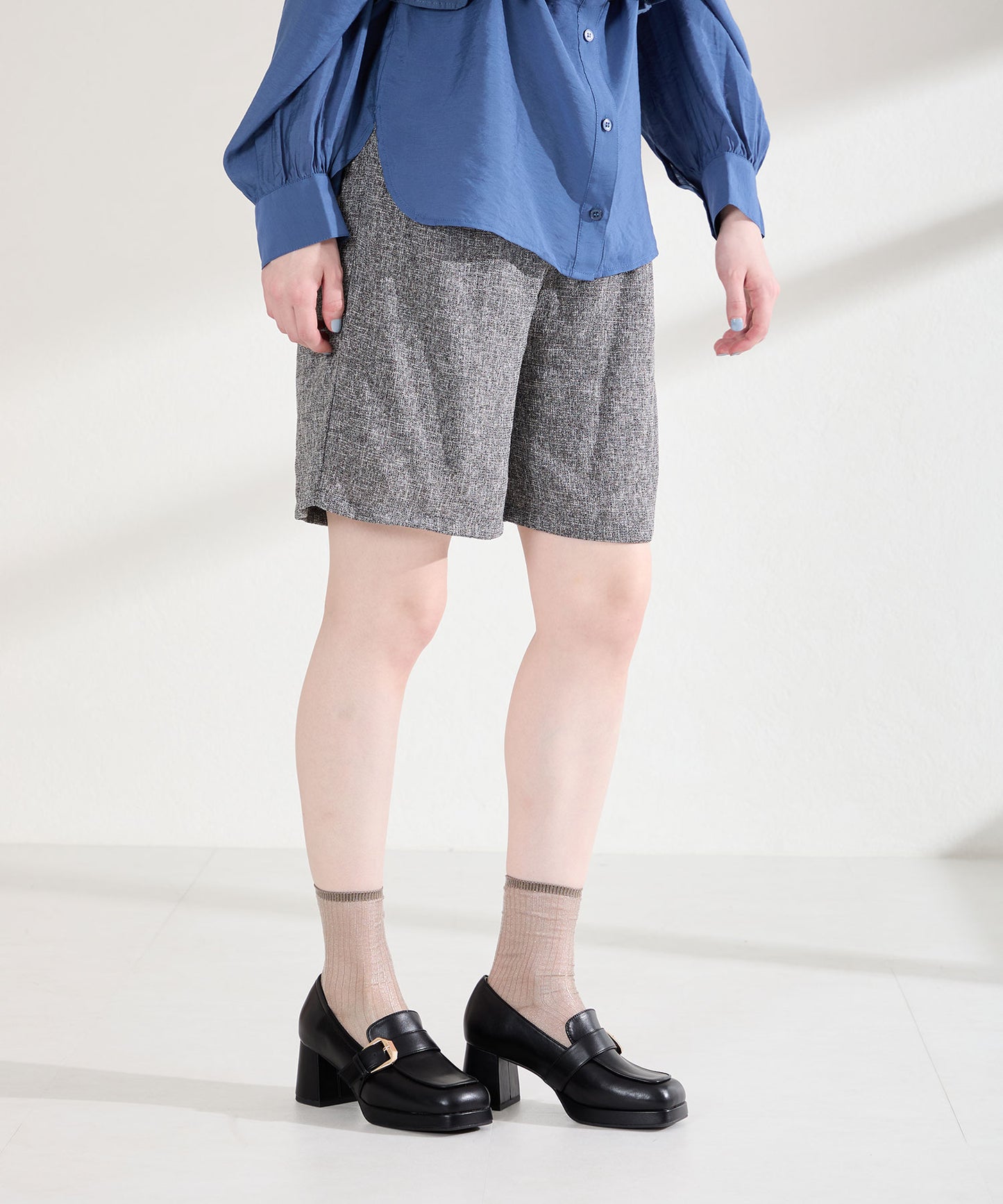 プラットフォームベルトローファー/61103