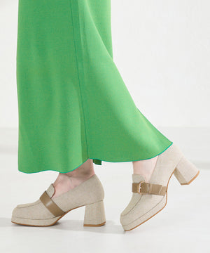 プラットフォームベルトローファー/61103