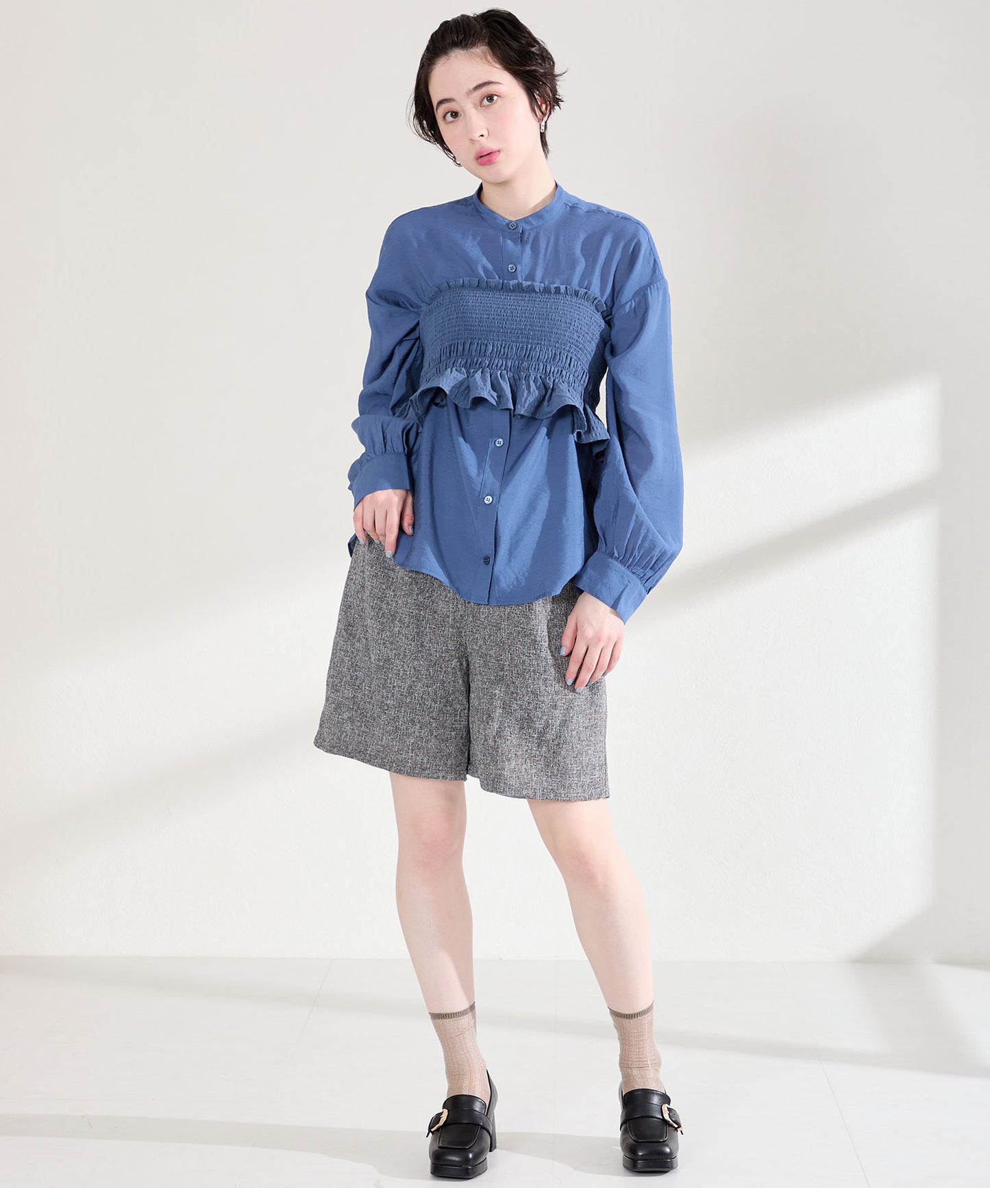 プラットフォームベルトローファー/61103