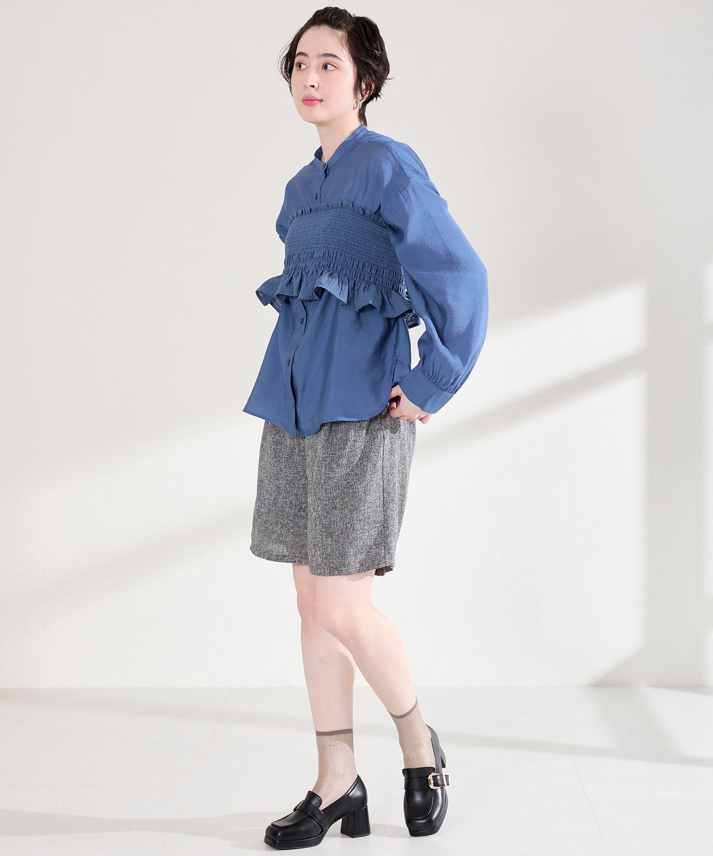 プラットフォームベルトローファー/61103