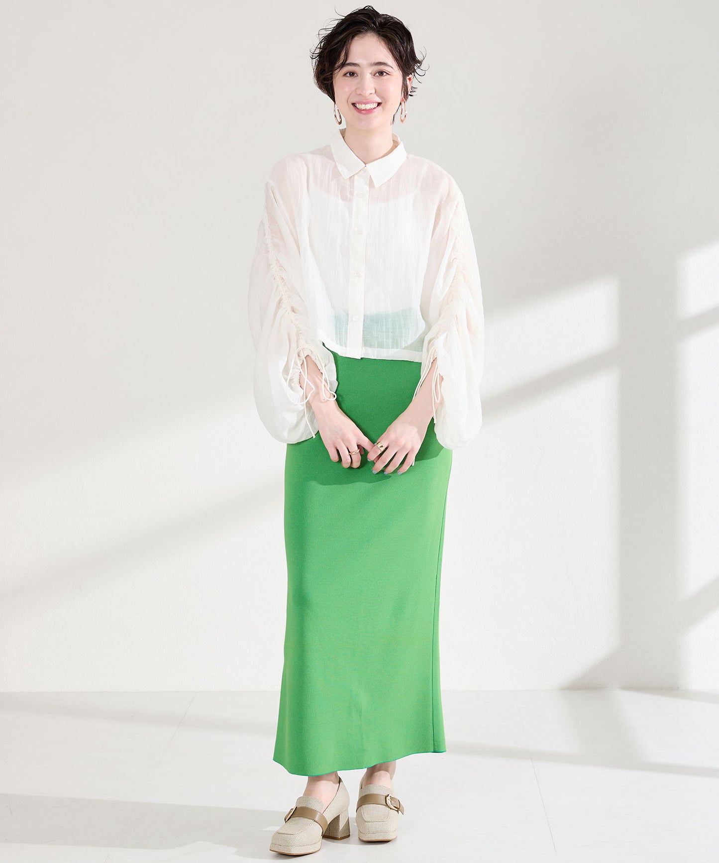 プラットフォームベルトローファー/61103