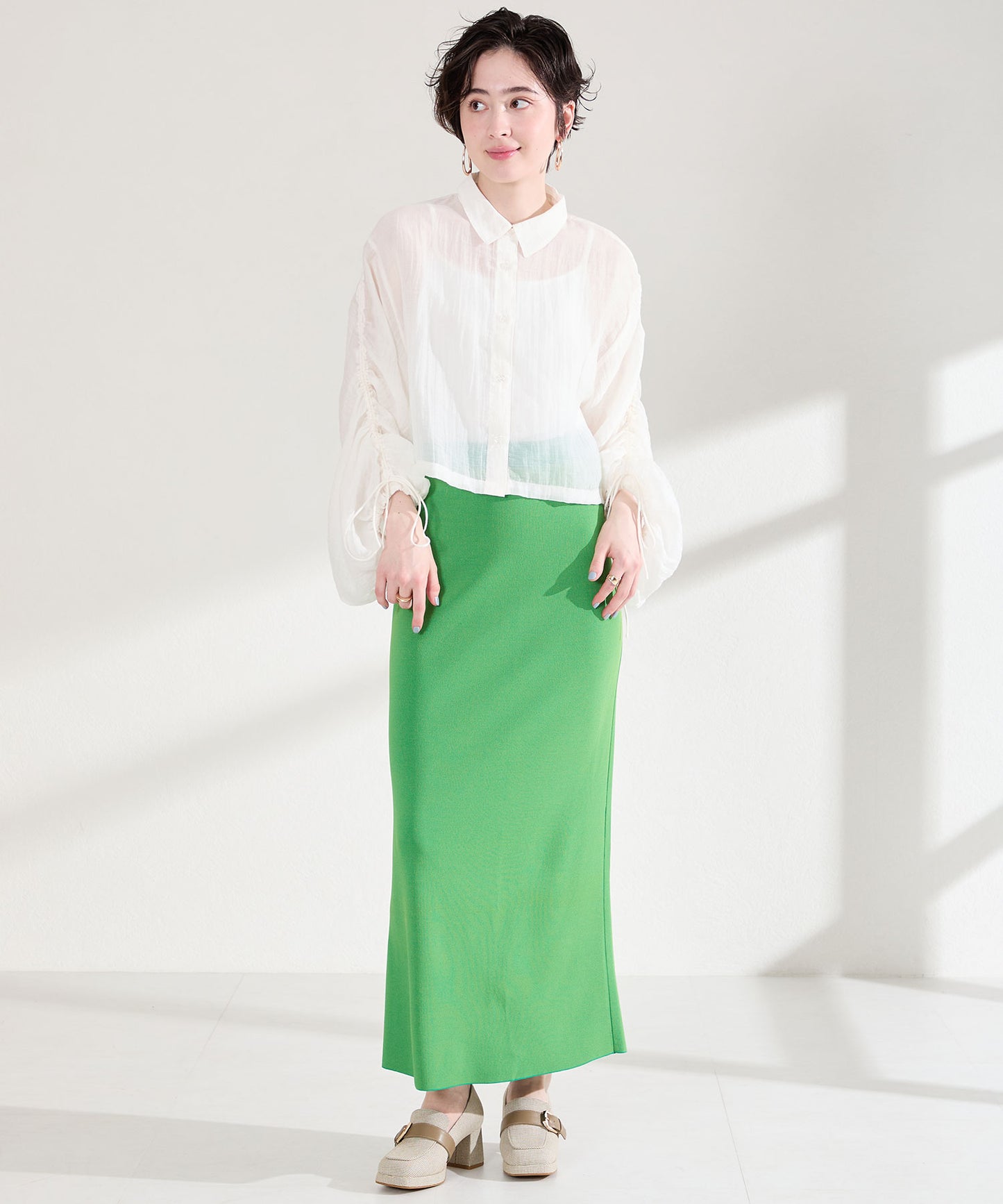 プラットフォームベルトローファー/61103