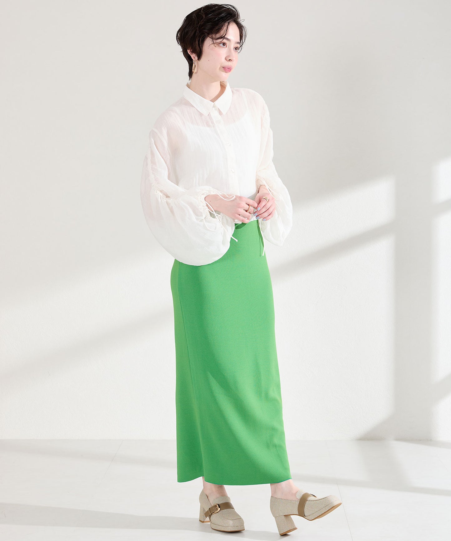 プラットフォームベルトローファー/61103