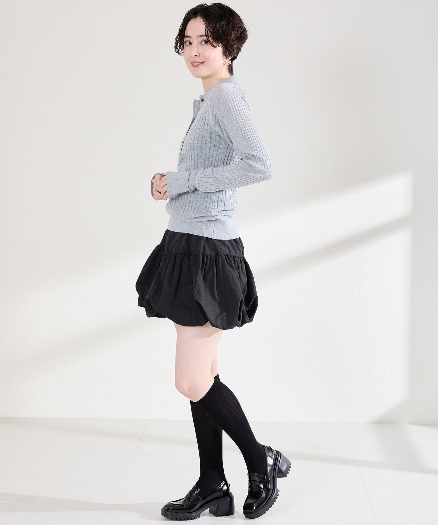 【WEB先行予約/2月中旬発売予定】厚底ヒールローファー/61106