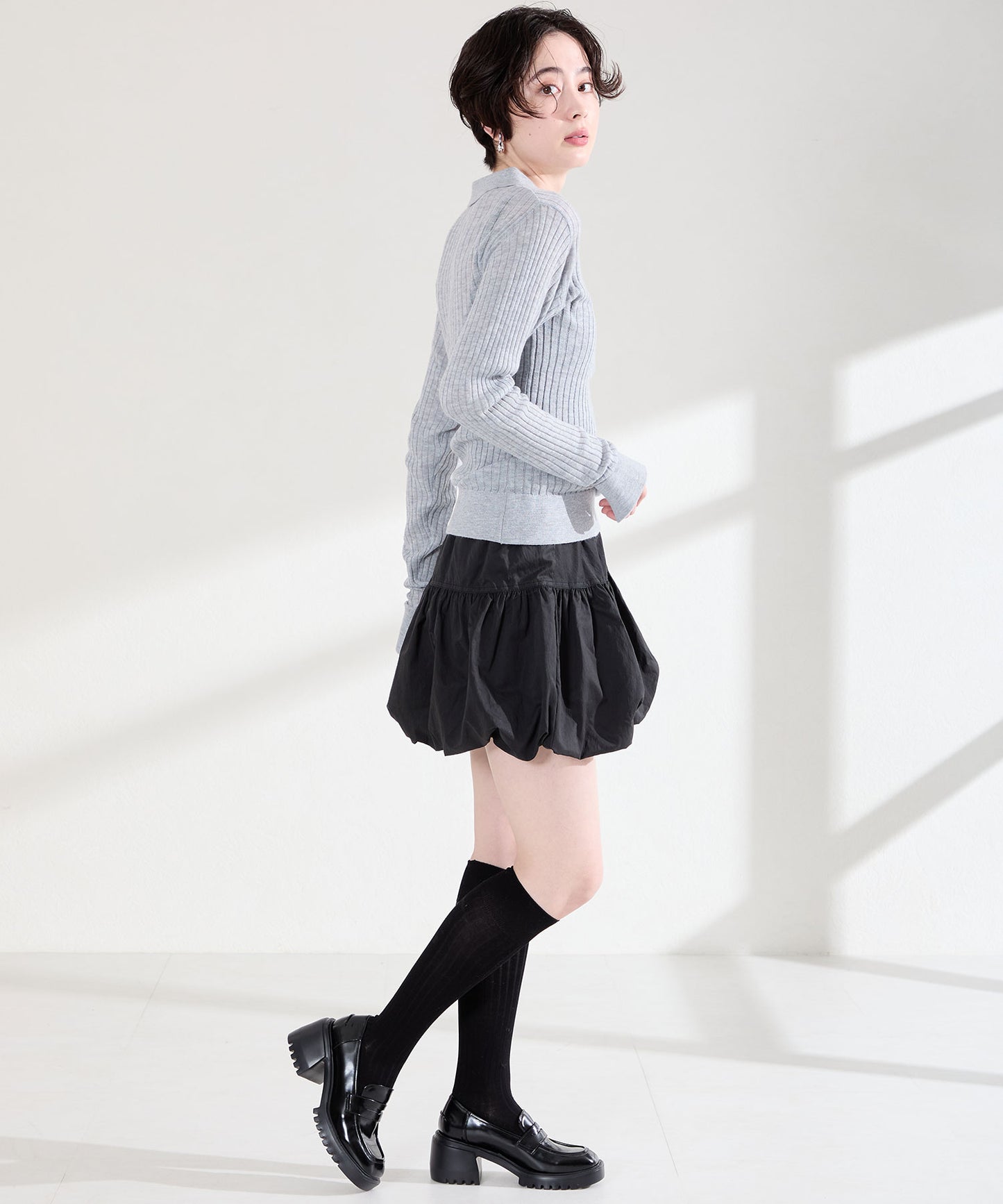 【WEB先行予約/2月中旬発売予定】厚底ヒールローファー/61106