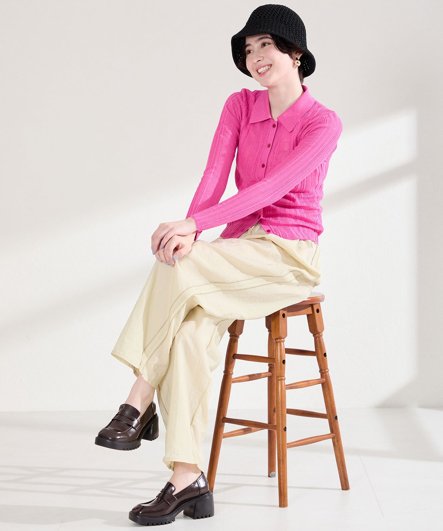 【WEB先行予約/2月中旬発売予定】厚底ヒールローファー/61106