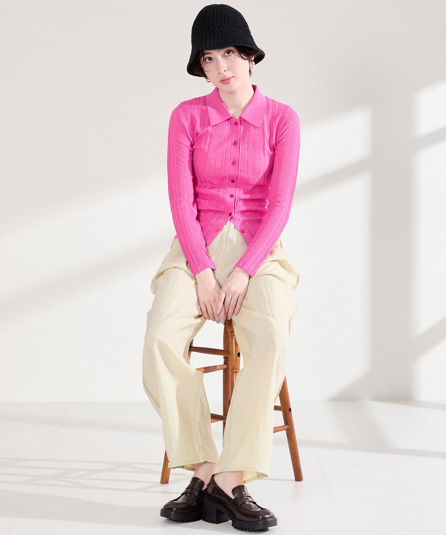 【WEB先行予約/2月中旬発売予定】厚底ヒールローファー/61106