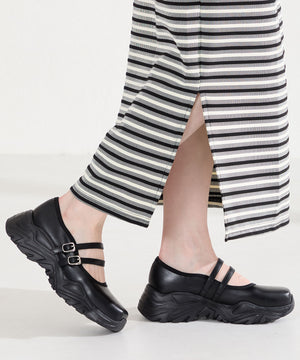 【WEB先行予約/2月下旬発売予定】ダブルストラップスニーカーソールシューズ/61107