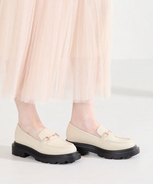 【WEB先行予約/2月中旬発売予定】ビットモチーフ厚底ローファー/61108