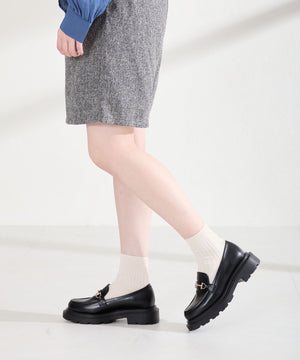 【WEB先行予約/2月中旬発売予定】ビットモチーフ厚底ローファー/61108