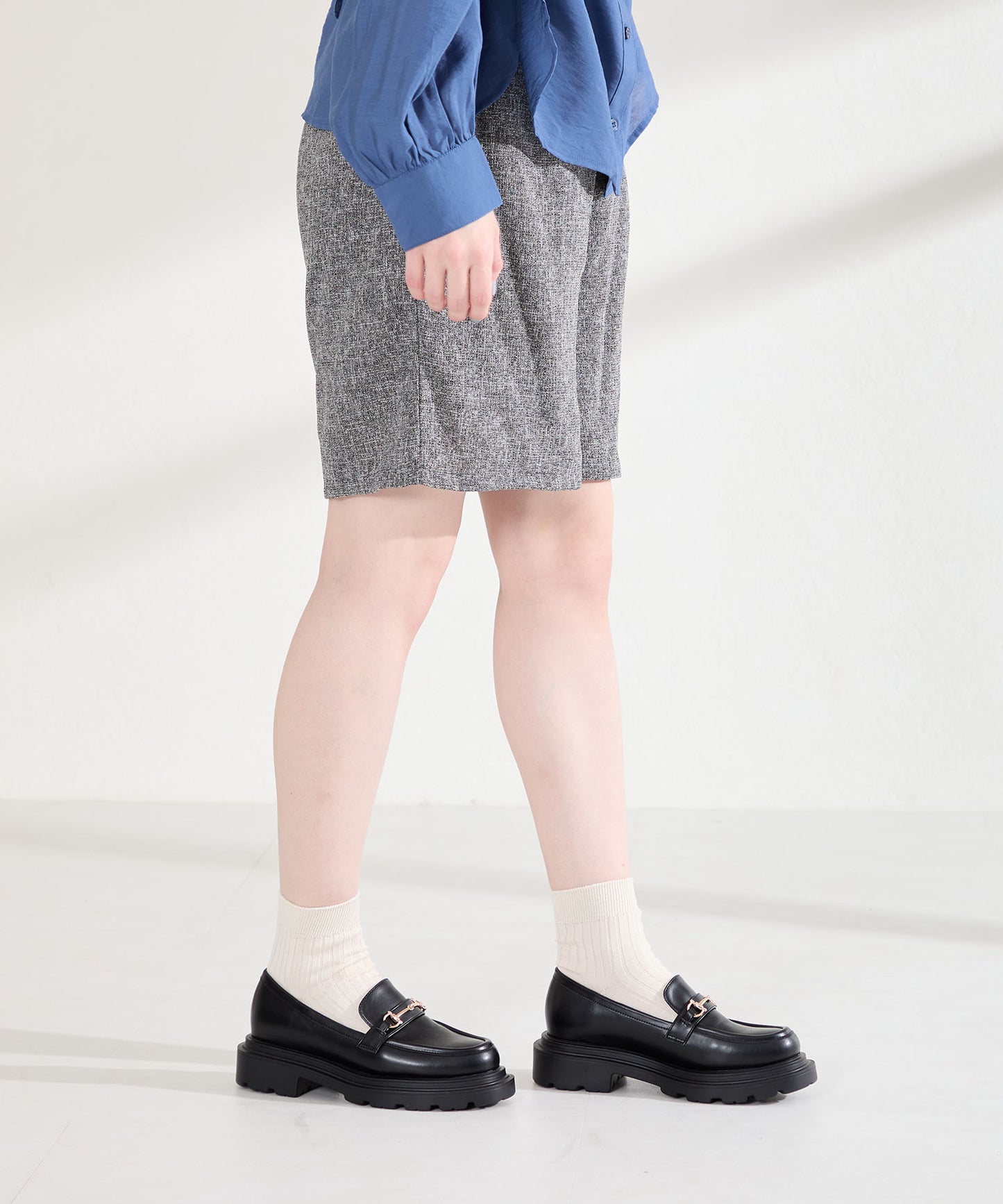 【WEB先行予約/2月中旬発売予定】ビットモチーフ厚底ローファー/61108