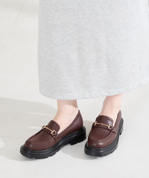 【WEB先行予約/2月中旬発売予定】ビットモチーフ厚底ローファー/61108