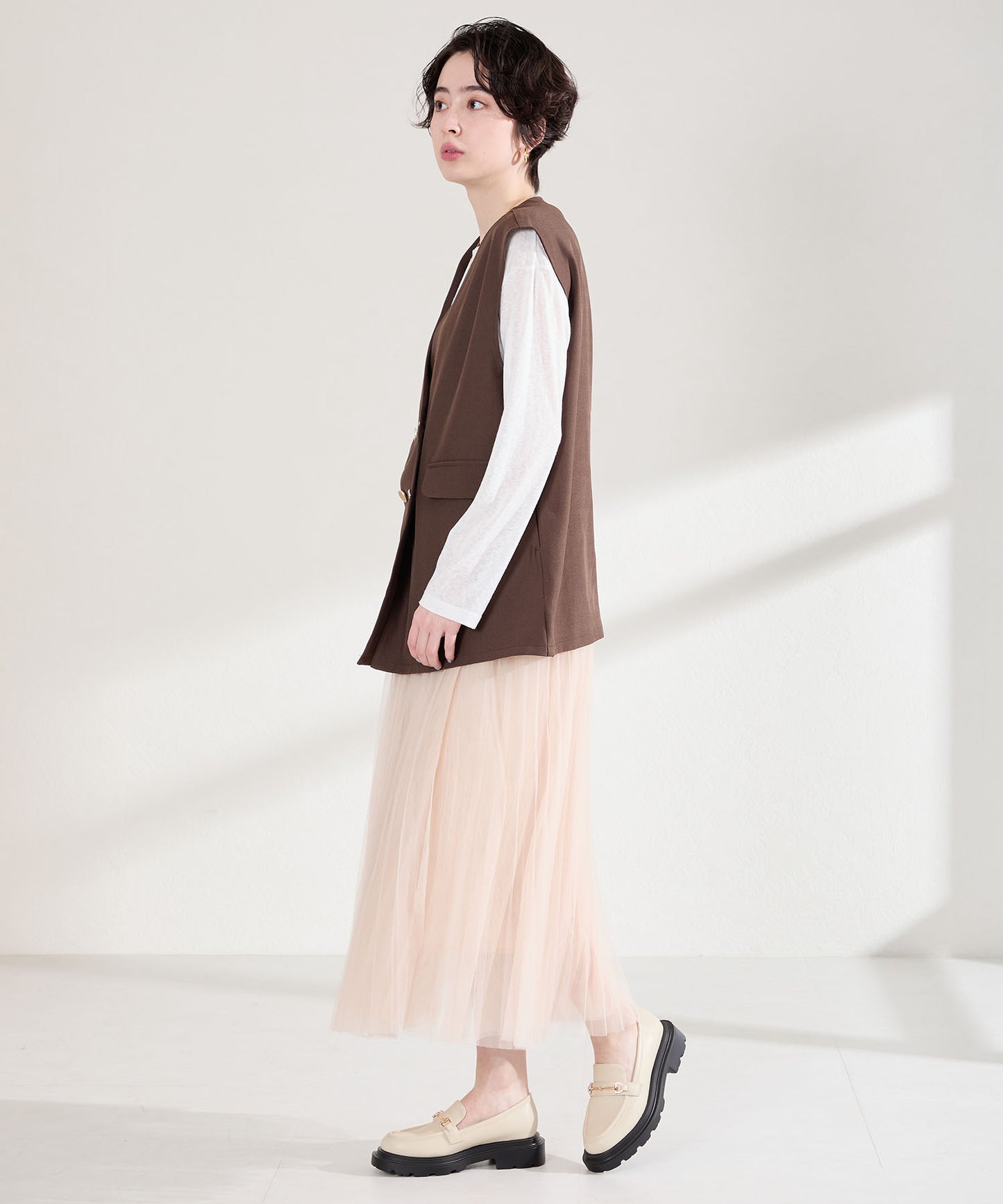 【WEB先行予約/2月中旬発売予定】ビットモチーフ厚底ローファー/61108