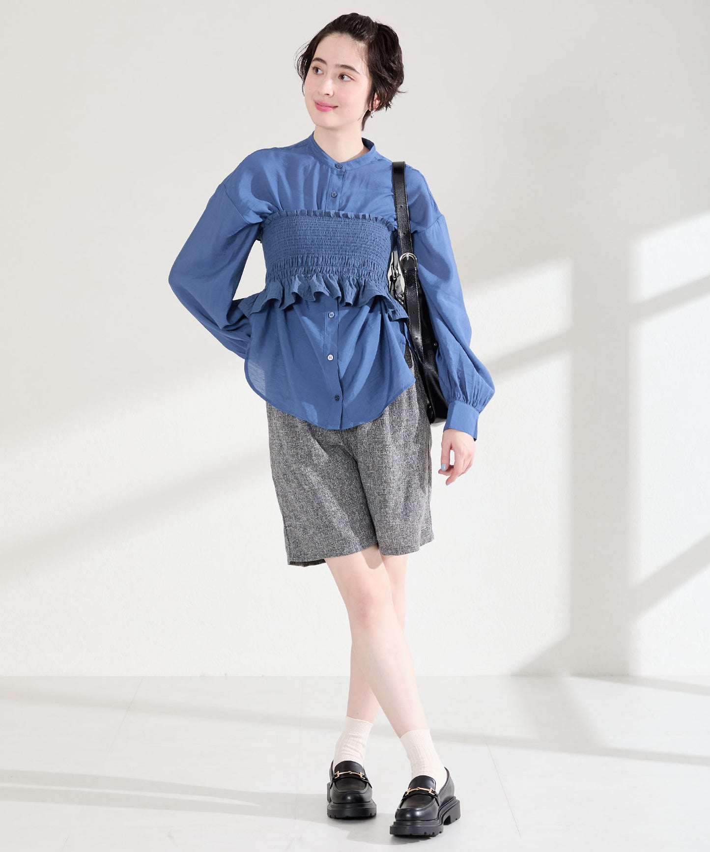 【WEB先行予約/2月中旬発売予定】ビットモチーフ厚底ローファー/61108