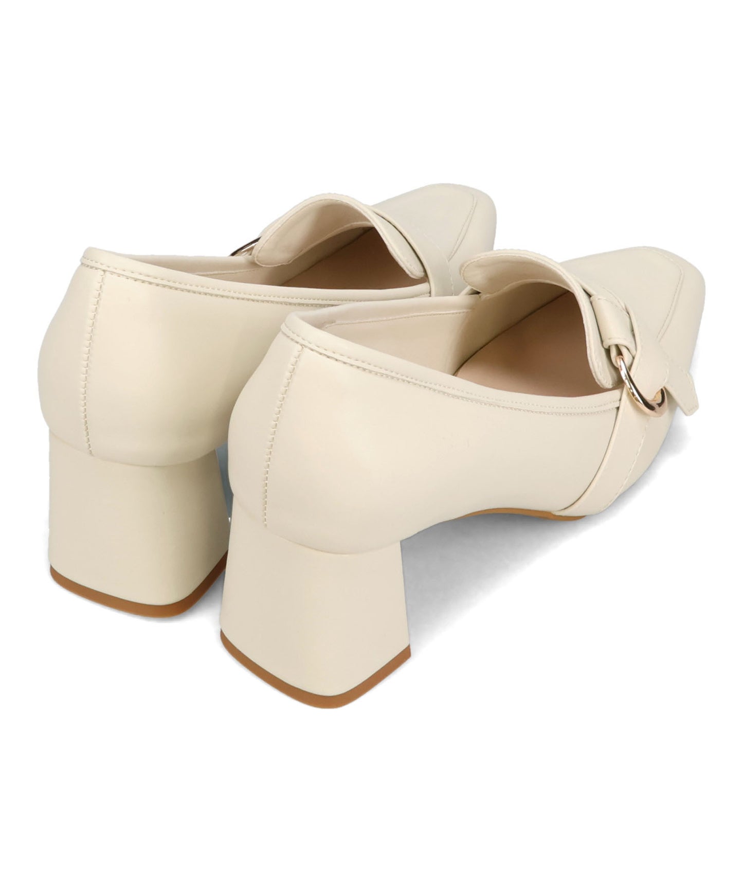 サイドベルトヒールローファー/61110