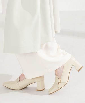 サイドベルトヒールローファー/61110