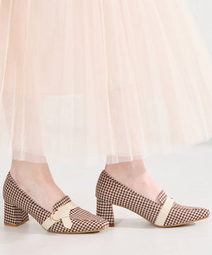 サイドベルトヒールローファー/61110