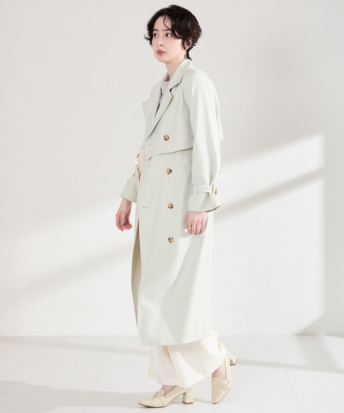 サイドベルトヒールローファー/61110