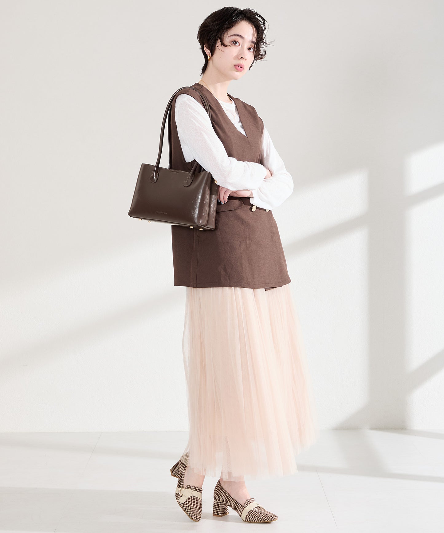 サイドベルトヒールローファー/61110