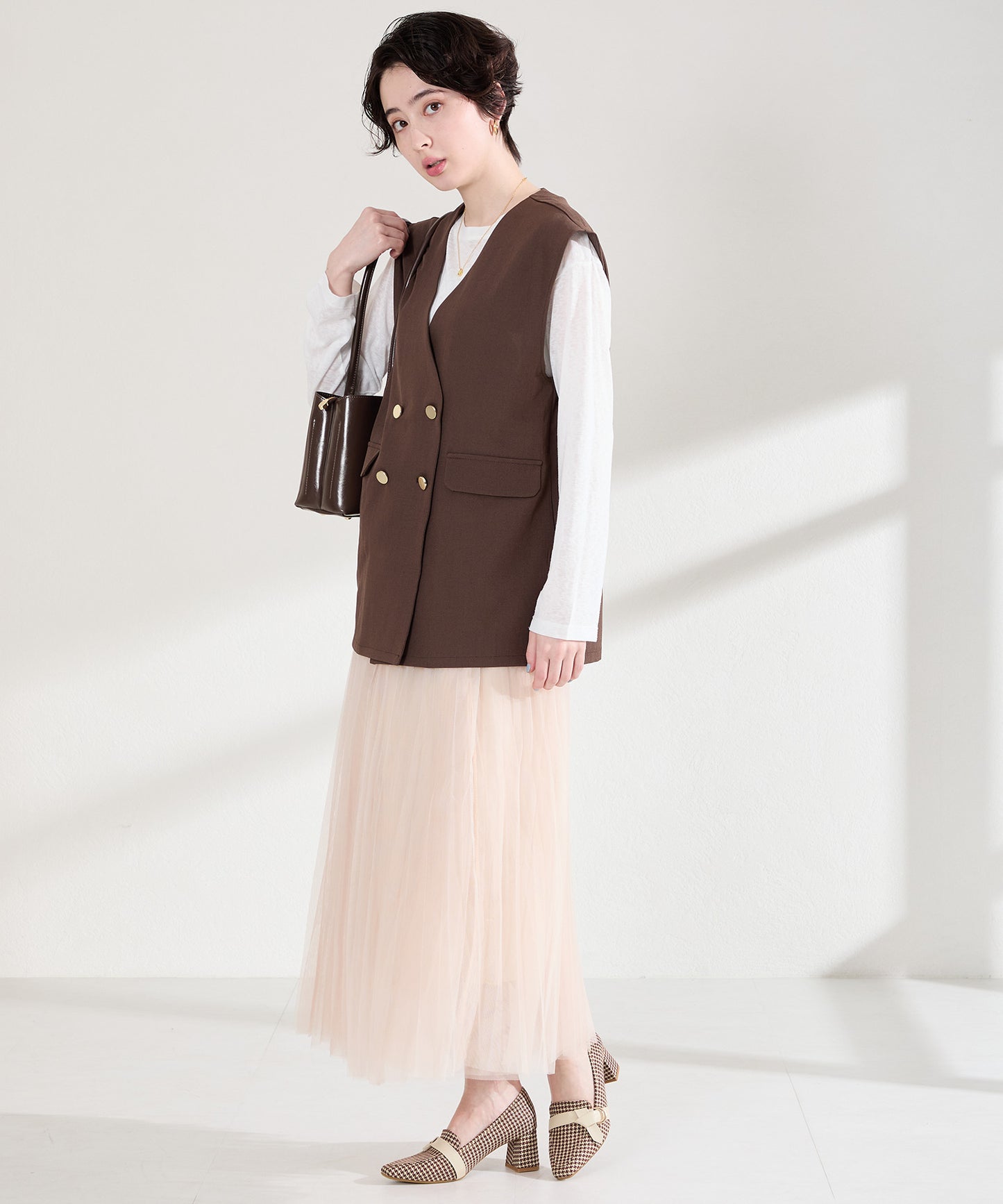 サイドベルトヒールローファー/61110