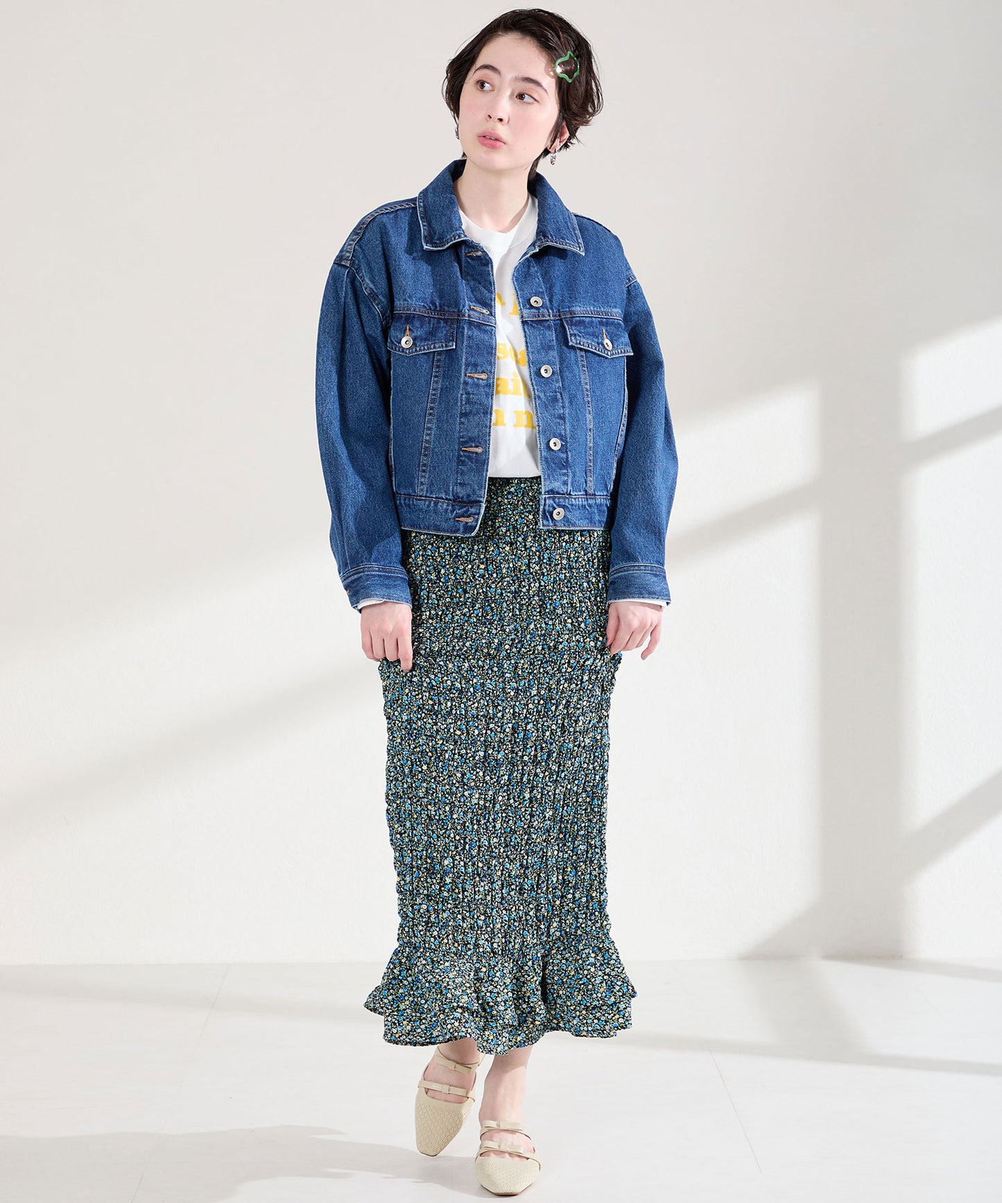 ダブルリボンニットミュールパンプス/61111