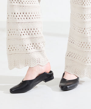 ゴールドパーツVカットバブーシュ/61112