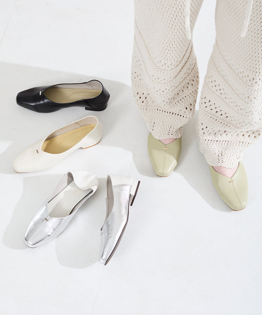 ゴールドパーツVカットバブーシュ/61112