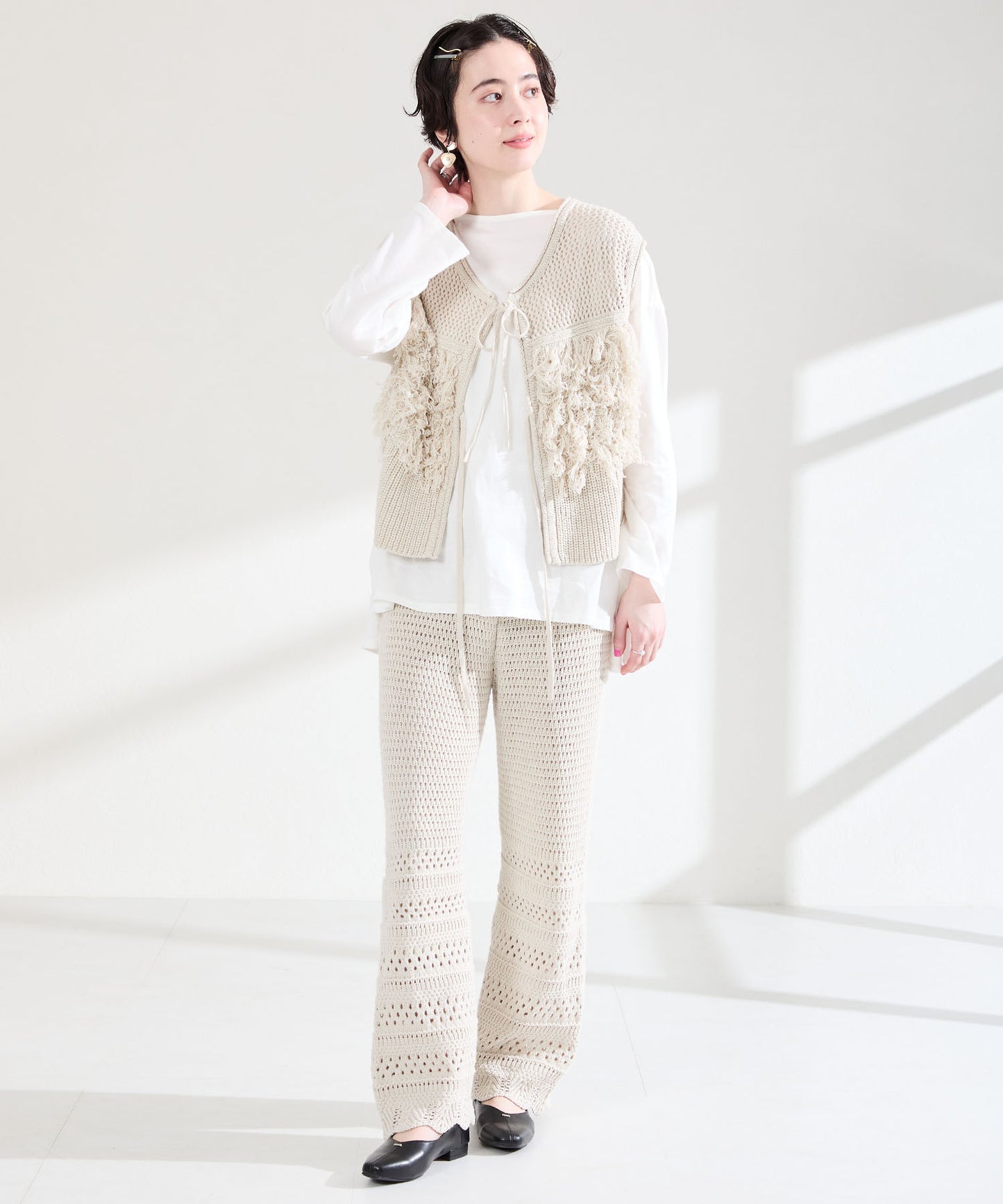 ゴールドパーツVカットバブーシュ/61112