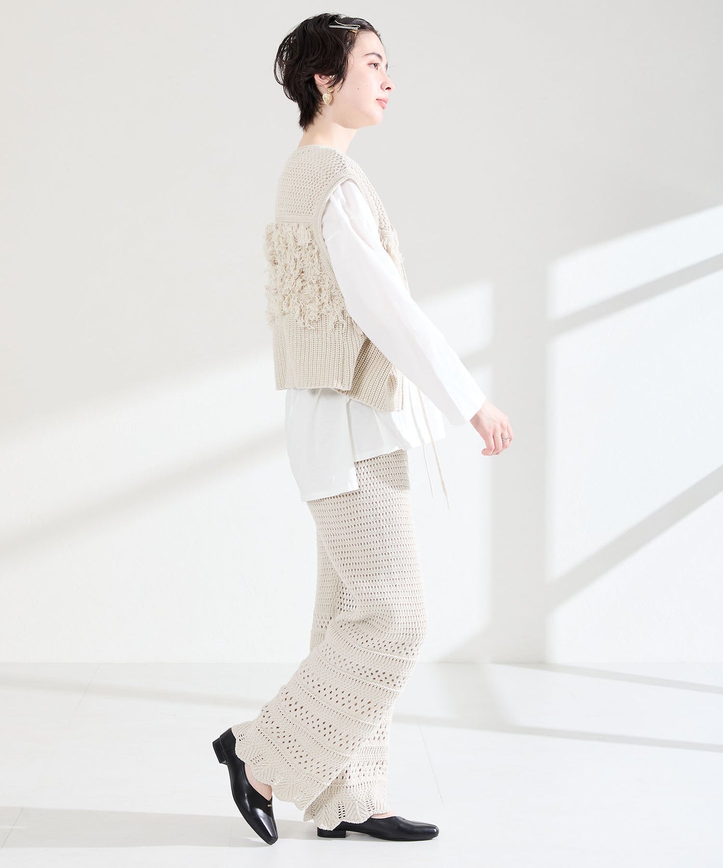 ゴールドパーツVカットバブーシュ/61112