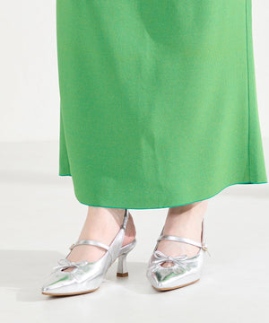 カットデザインストラップパンプス/61114