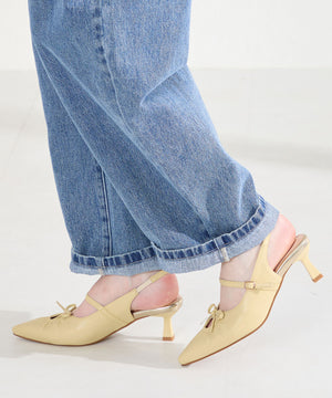 カットデザインストラップパンプス/61114