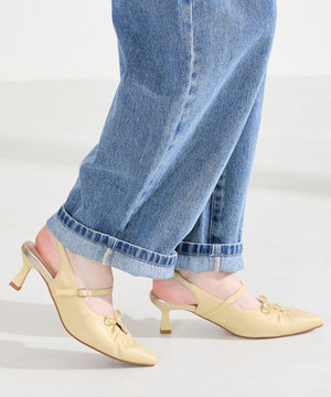 カットデザインストラップパンプス/61114