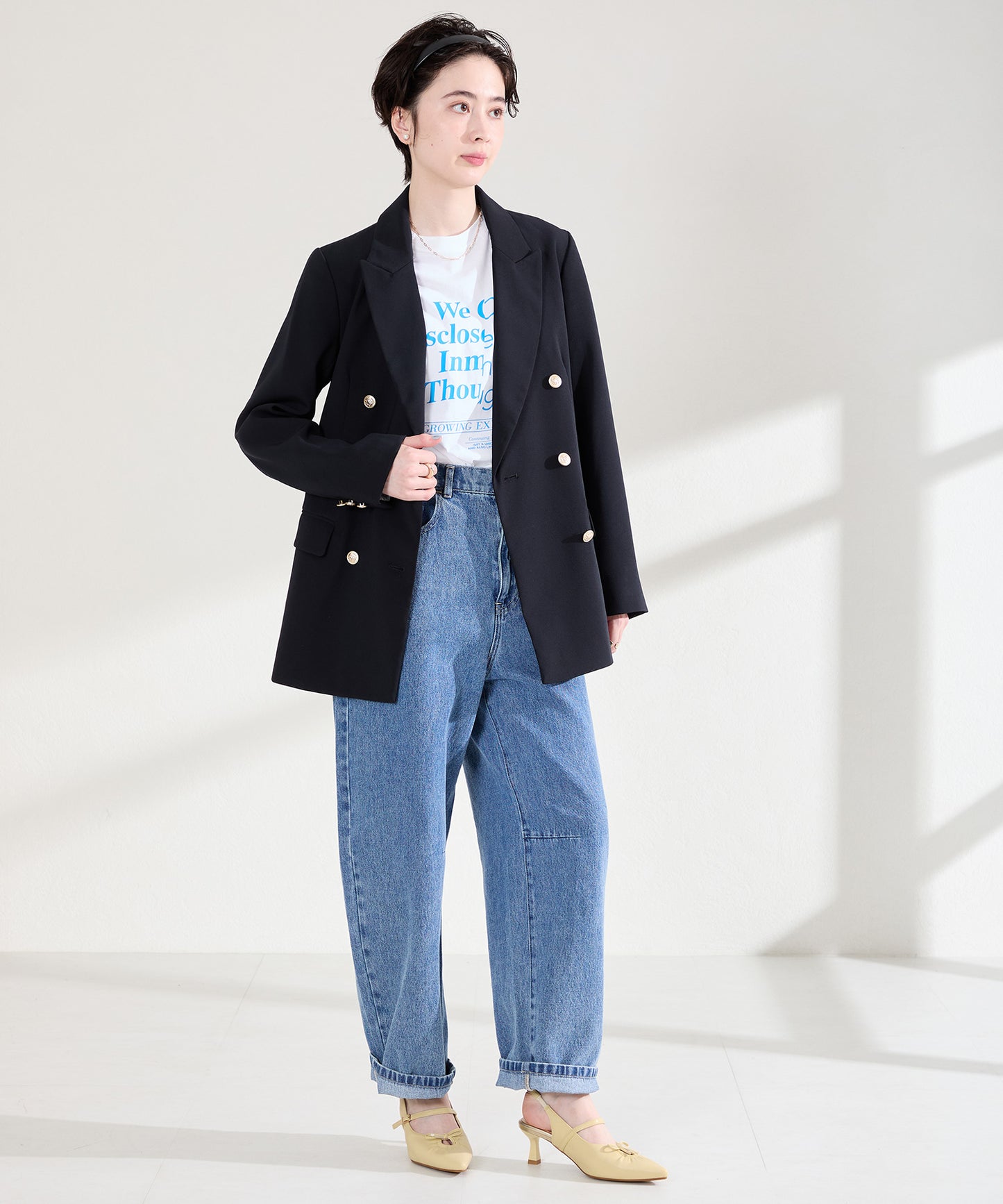 カットデザインストラップパンプス/61114